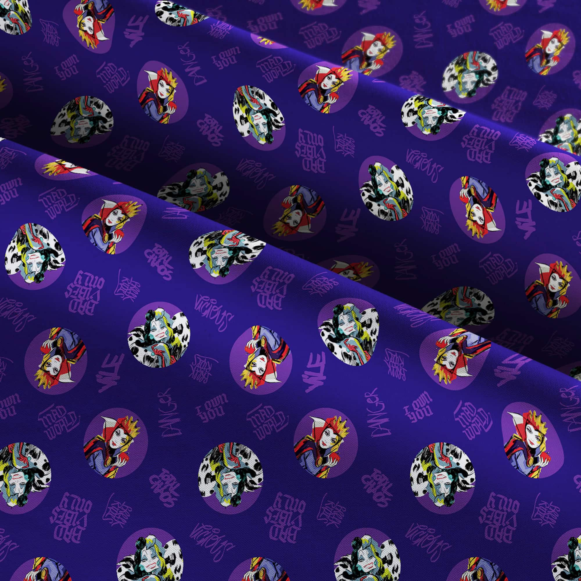 Springs Creative Disney® Villains Toss Cotton Fabric